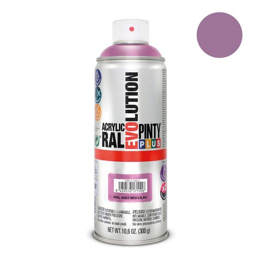 Tinta Spray Pintyplus Evolution 520cc Ral 4001 Lilás Vermelho