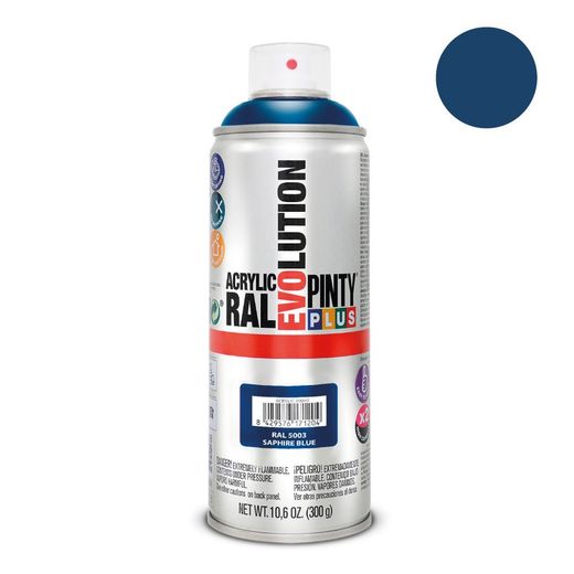 Peinture en Spray Pintyplus Evolution 520cc Ral 5003 Bleu Saphir