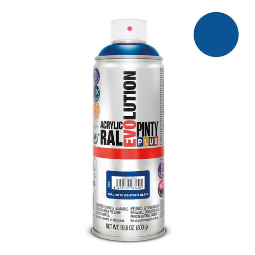 Peinture en Spray Pintyplus Evolution 520cc Ral 5010 Bleu Genziana