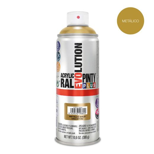 Pintyplus Evolution Peinture métallique en aérosol 520cc Or Mt192