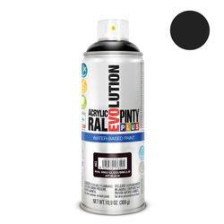 Tinta spray à base de água Pintyplus Evolution 520cc Ral 9005 Preto Intenso