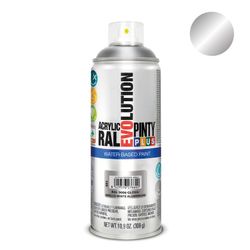 Pintyplus Evolution Peinture en aérosol à base d'eau 520 cc Ral 9006 Aluminium Blanc