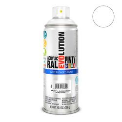 Pintyplus Evolution Peinture en aérosol à base d'eau 520 cc Ral 9010 Blanc pur