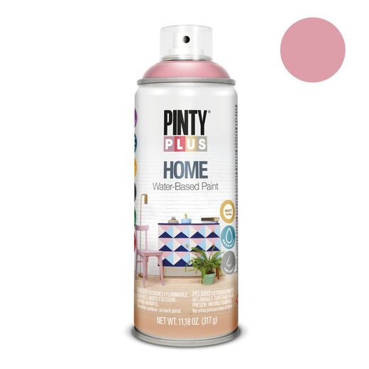 Peinture en aérosol Pintyplus Home 520cc Rose antique Hm118