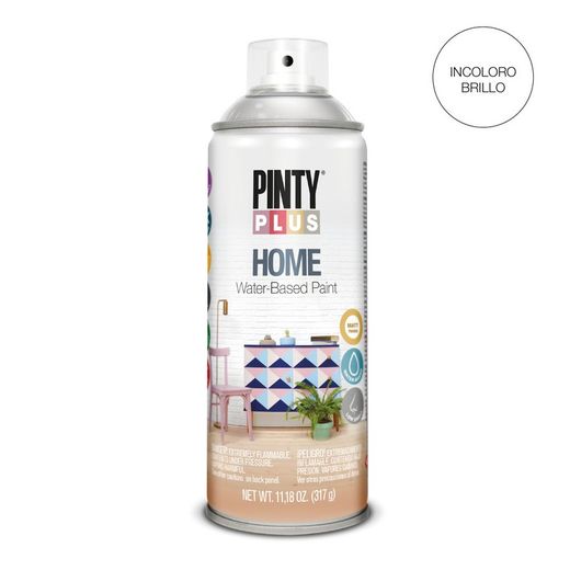 Tinta Spray Pintyplus Home 520cc Verniz Brilhante Hm441