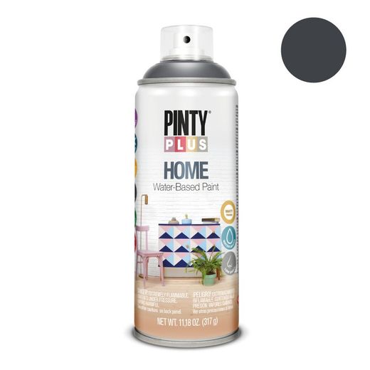 Peinture en aérosol Pintyplus Home 520cc Noir Hm438