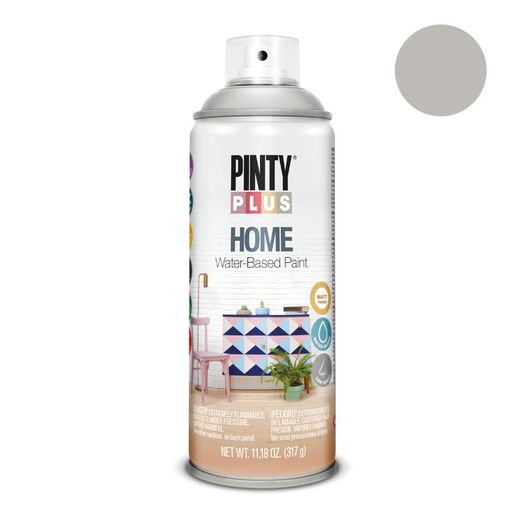 Peinture en aérosol Pintyplus Home 520cc Gris Lune Hm116