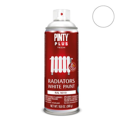 Tinta Spray Pintyplus Tech Radiador Branco Ral 9010 Spray 520 Cc