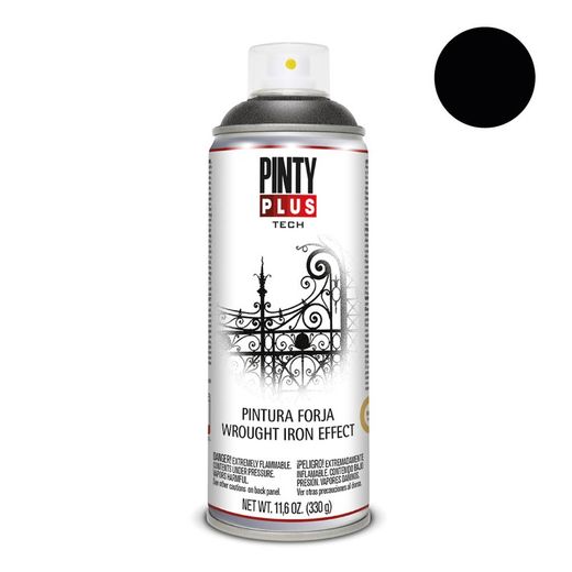 Peinture en aérosol Pintyplus Tech Forging Paint 520cc Noir Fj104