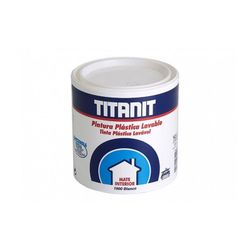 Tinta lavável Titanit para paredes e tetos branco fosco interior 750ml Titanlux 029190034