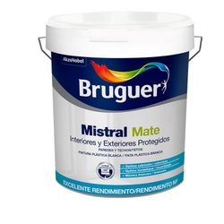 Tinta Plástica Mistral Branco Fosco 0,75l Litros 5586676 Bruguer
