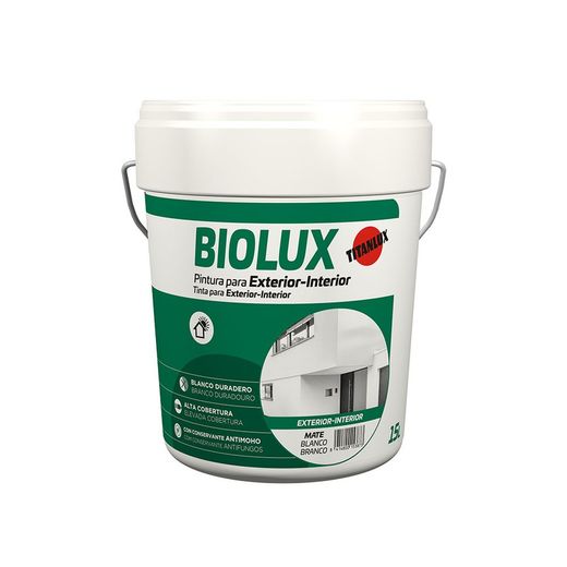 Tinta plástica fosca interior-exterior Biolux 4l Titan A62000804
