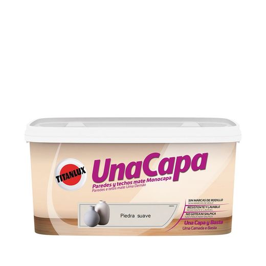 Pintura Uma Camada Pedra Macia Interior Mate 4l Titanlux 069630204