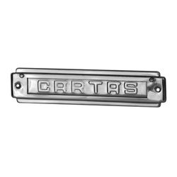 Placas de caixa de correio em aço inoxidável. 22x25cm