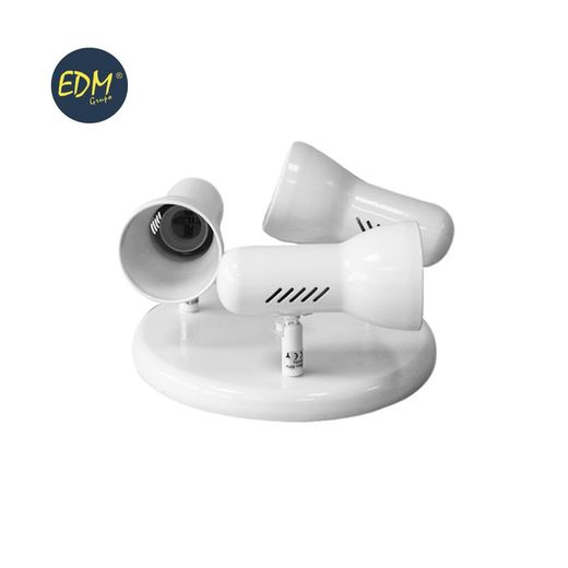 Plafon circular 3 focos blancos modelo galaxy edm