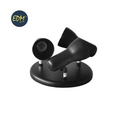 Lâmpada de teto circular 3 lâmpadas modelo preto galáxia edm