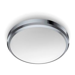 Plafonnier LED d'intérieur 6w 640lm 4000k Lumière du jour. Couleur Chrome (Spécial Salle de Bain) Ø22x7cm Philips