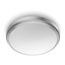 Plafonnier LED d'intérieur 6w 640lm 4000k Lumière du jour. Couleur Nickel (Spécial Salle de Bain) Ø22x7cm Philips