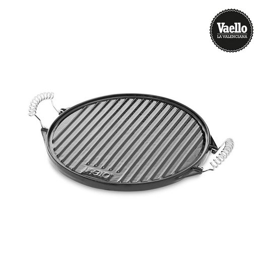 Plaque ronde en fer émaillé Ø32cm. Vaello
