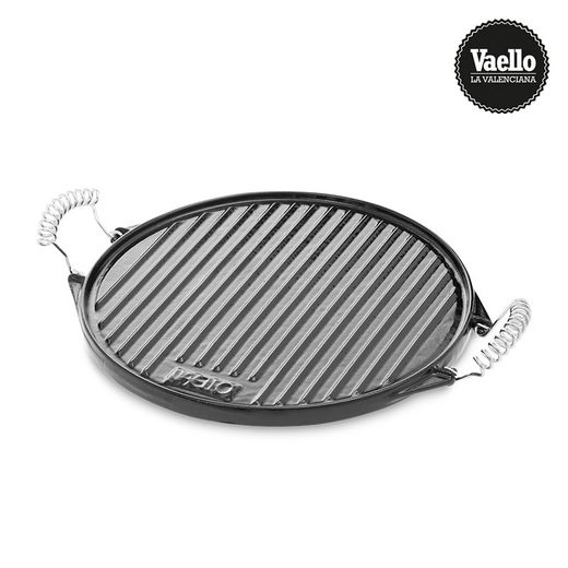 Plaque ronde en fer émaillé Ø43cm. Vaello
