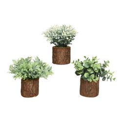 Planta artificial em vaso de tronco diversos modelos