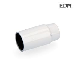 Portalamparas bk. Reforzado e-14 blanco retractilado edm