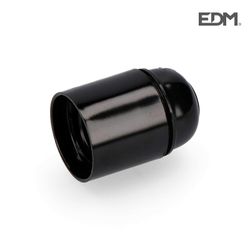Portalamparas bk. Reforzado e-27 negro (22285) edm