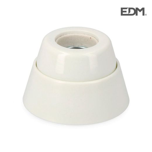 Porta-lâmpada e27 soquete reto de porcelana embalada com edm