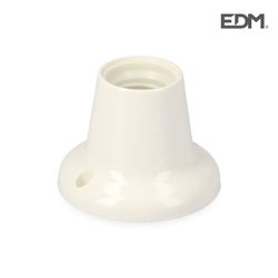 Portalamparas zocalo recto e-27envasado edm