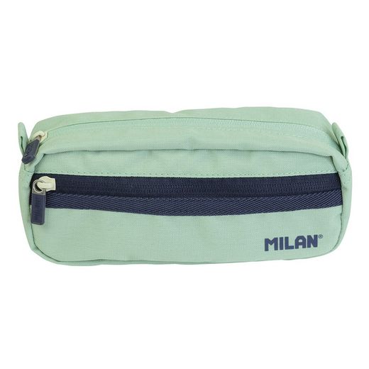 Trousse rectangulaire avec 2 fermetures éclair série 1918, vert Milan