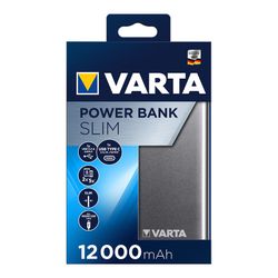 Banque d'alimentation varta plat 12.000 mah