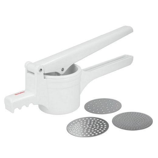 Presse-pommes de terre inox 3 disques 36 cm Metaltex