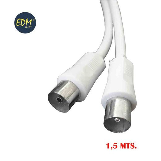 Extensão de vídeo de TV 9,5 mm 1,5 m env. Branco
