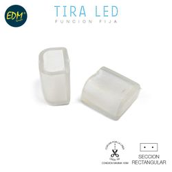 Protector tapon final para tira de led edm
