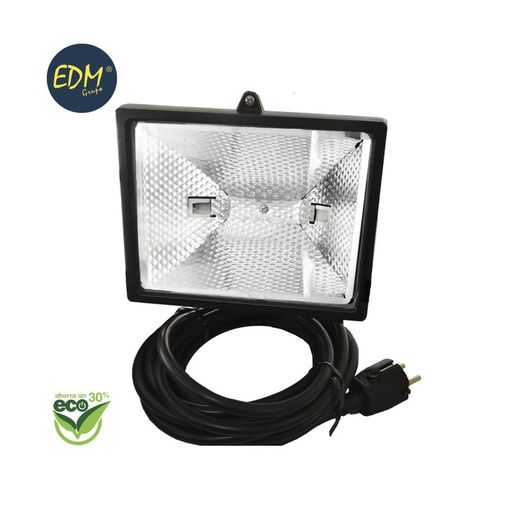 Projecteur halogène 400w avec câble 5m et prise edm