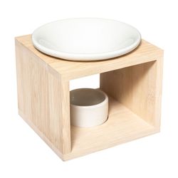 Queimador Para Cera Ou Óleos Essenciais 11,5x11,5x9,5cm