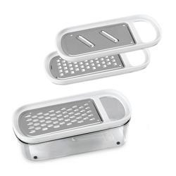 Rallador Con Contenedor 3 En 1 'Rap-Box' 21cm Metaltex