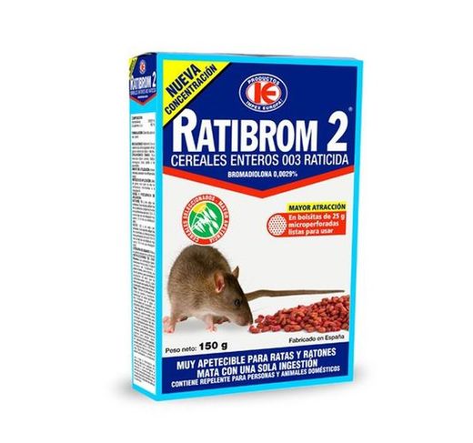 Ratibrom 2 Céréales Entières 003 Rodenticide 150g