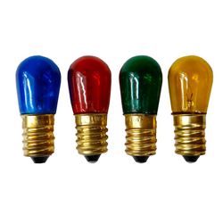 lâmpada interior de substituição e14 14v pequena edm vermelha