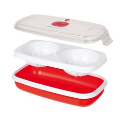 Recipiente hermetico para cocinar huevos en microondas snips