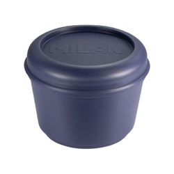 Recipiente Redondo Hermético para Alimentos 0,25l, Tampa Azul Milão