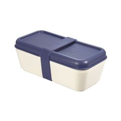 Recipiente Retangular para Alimentos 0,75l, Tampa Azul Marinho Milão