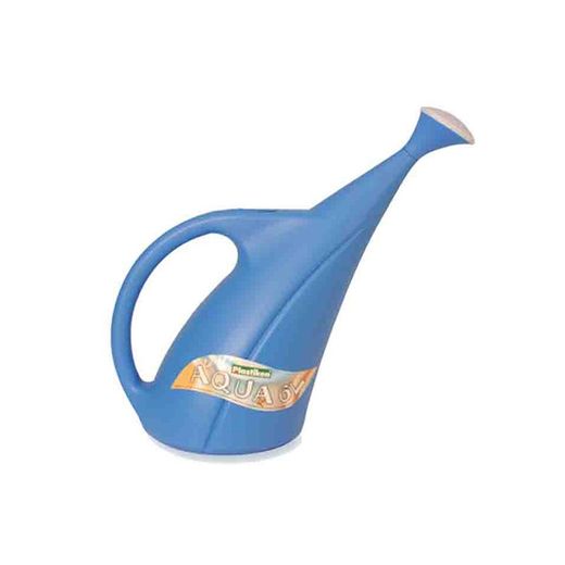 Regadera de plastico 6 litros azul