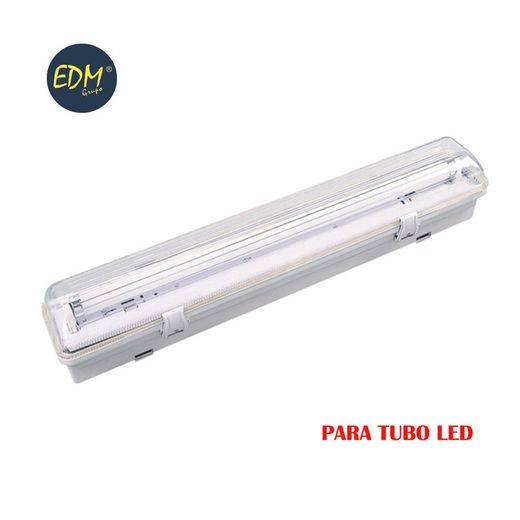 Regleta estanca para 1 tubo led de 18w (eq 1x36w) 123cm ip44 - edm