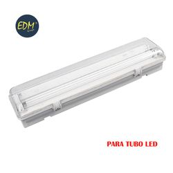Faixa impermeável para 2 tubos led de 9w (eq 2x18w) 65cm ip44 - edm