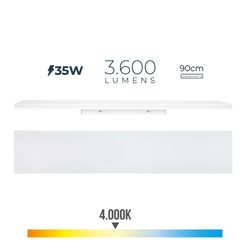Regleta Led 35w 4000k Luz Dia 3600lm 12x90x4,5cm Edm