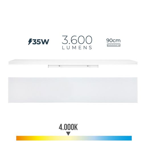 Fita Led 35w 4000k Luz Natural 3600lm 12x90x4,5cm Edm