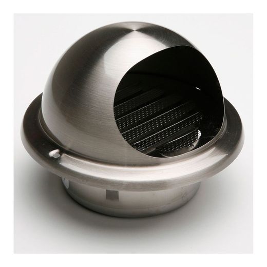 Grelha de ventilação em aço inoxidável com copo embutido Ø97-111mm