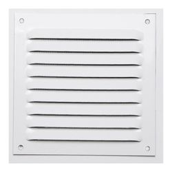Rejilla s/borde alum 0.6 blanco lacado 100x100mm
