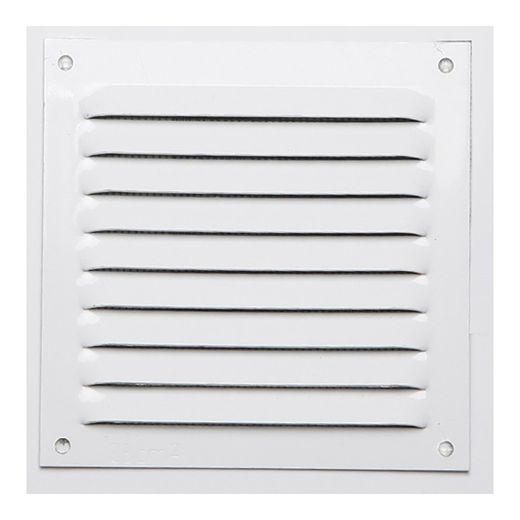 Grille s/bord alun 0.6 laqué blanc 100x100mm